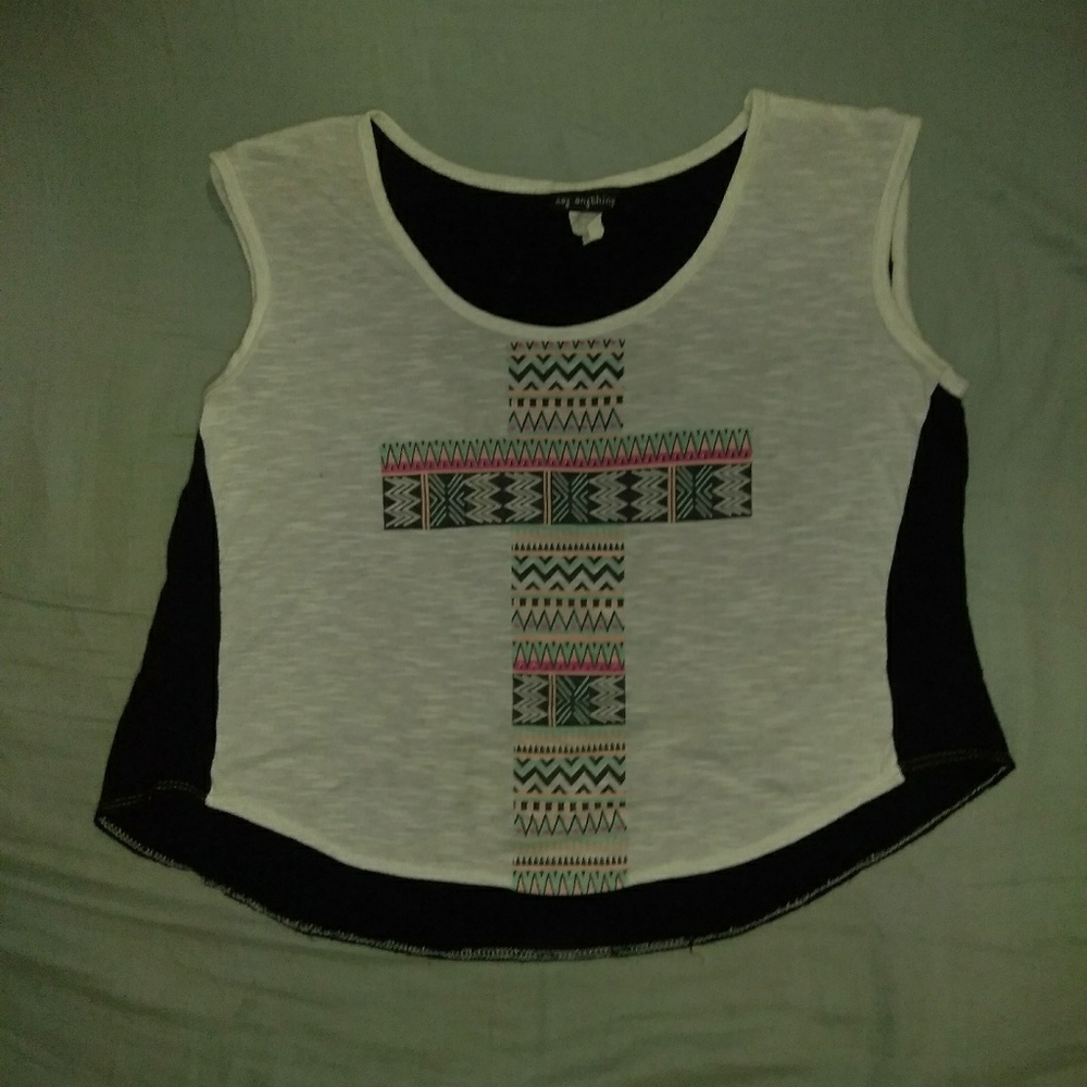 Say Anything brand crop top size large